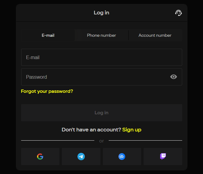 login